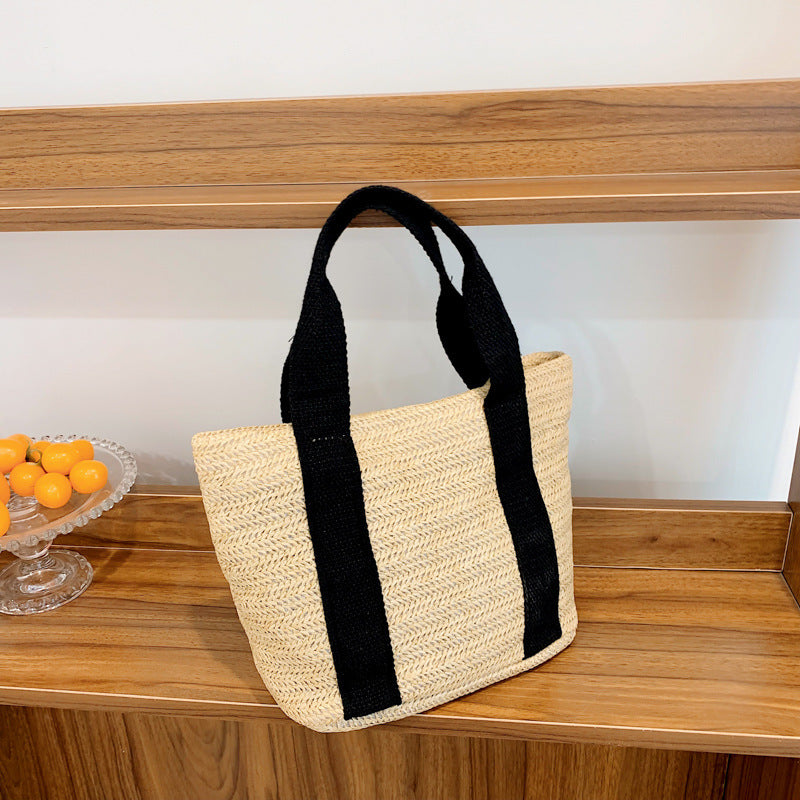 women small woven beach summer bag
