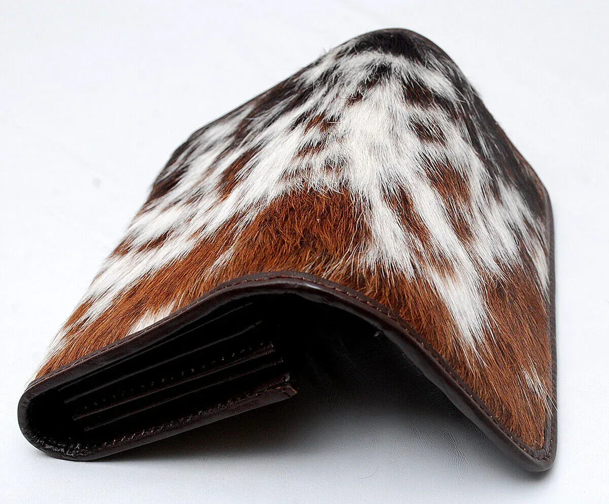 Tricolor Cowhide Mini Clutch Purse