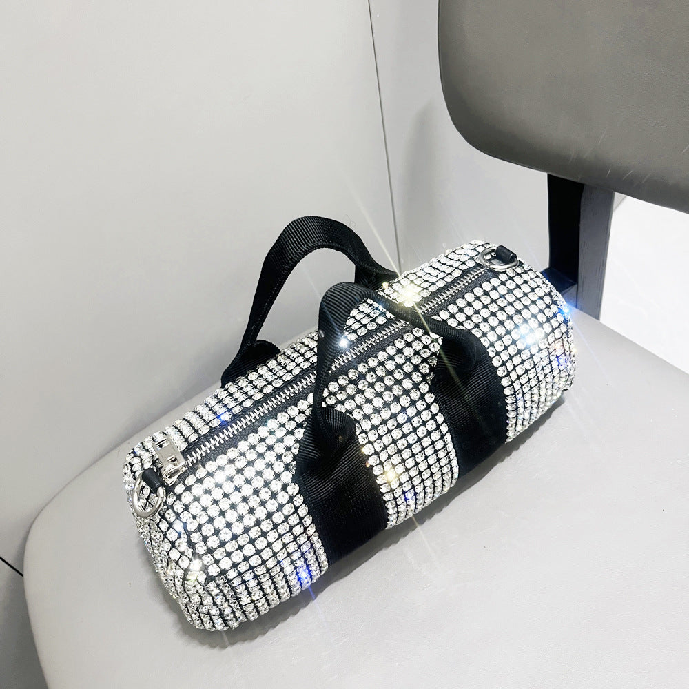 crystal evening shoulder clutch bag