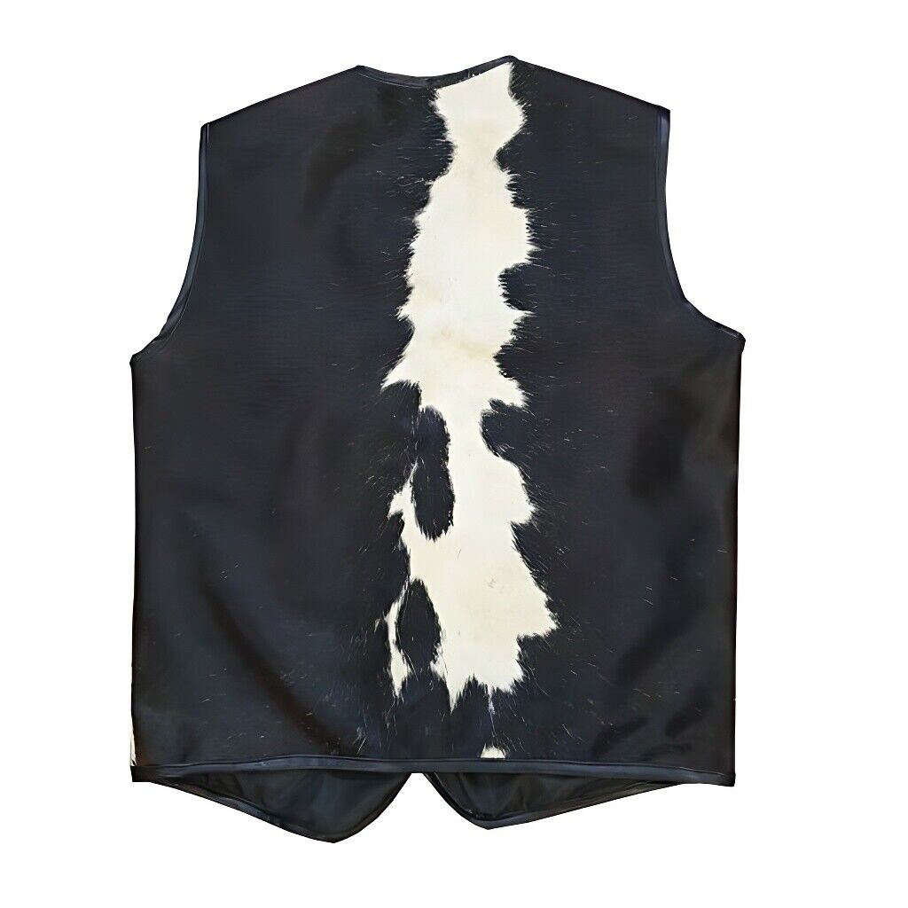 Dark Cowhide Fur Vest