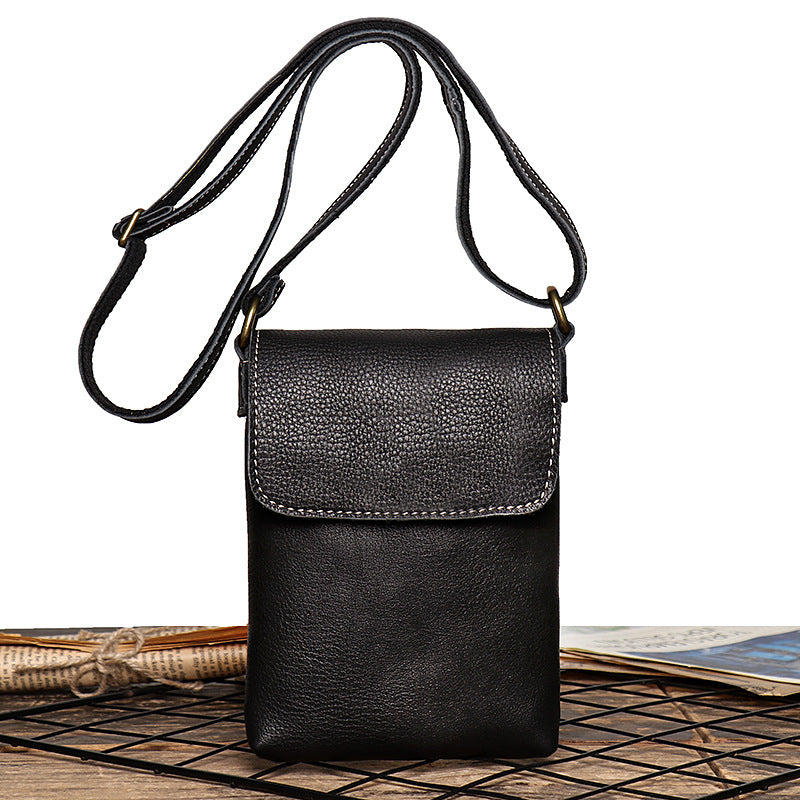 Small Leather Crossbody Phone Bag for Women
