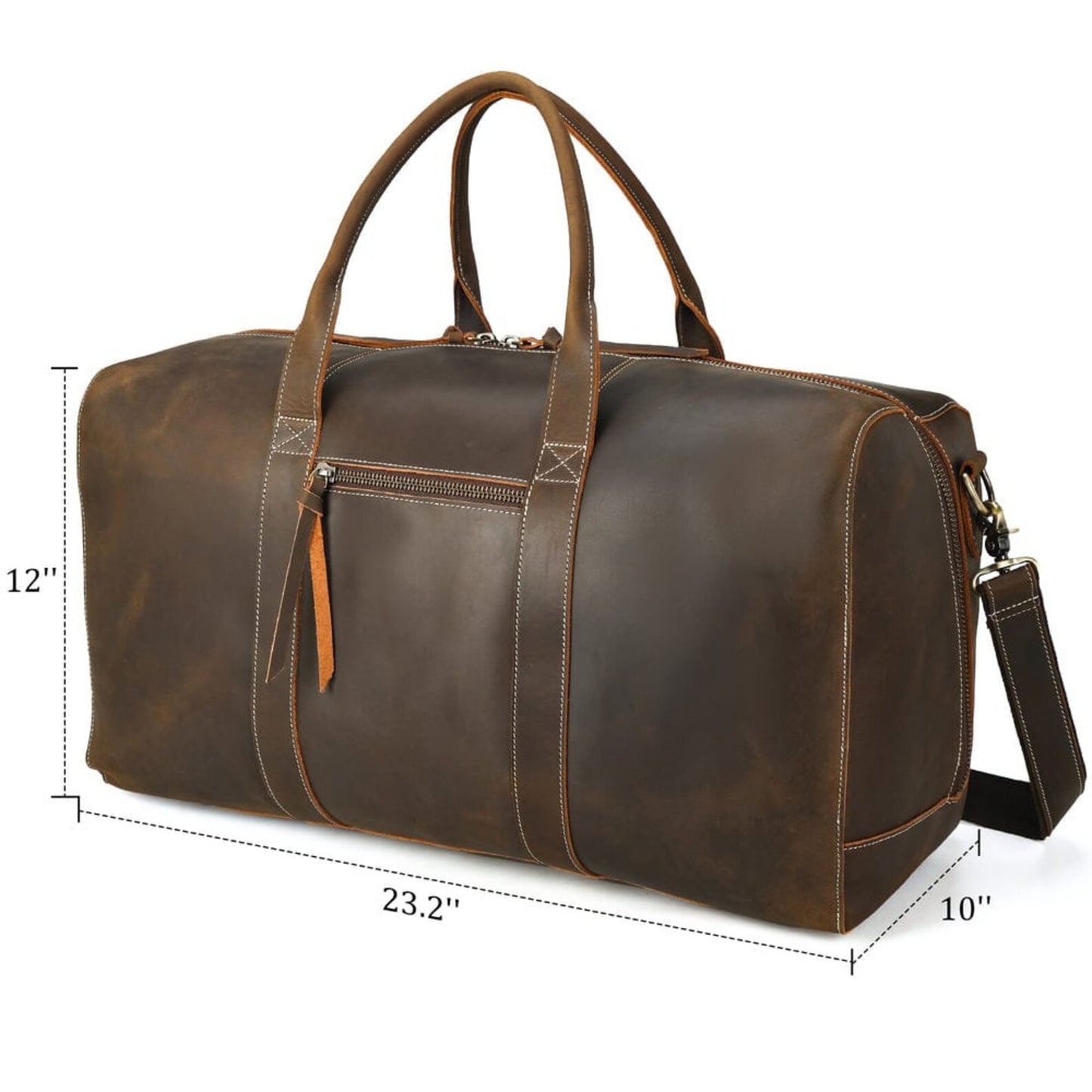 Real Leather Overnight Bag