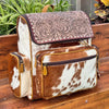 Tooled Hair On Cowhide Backpack