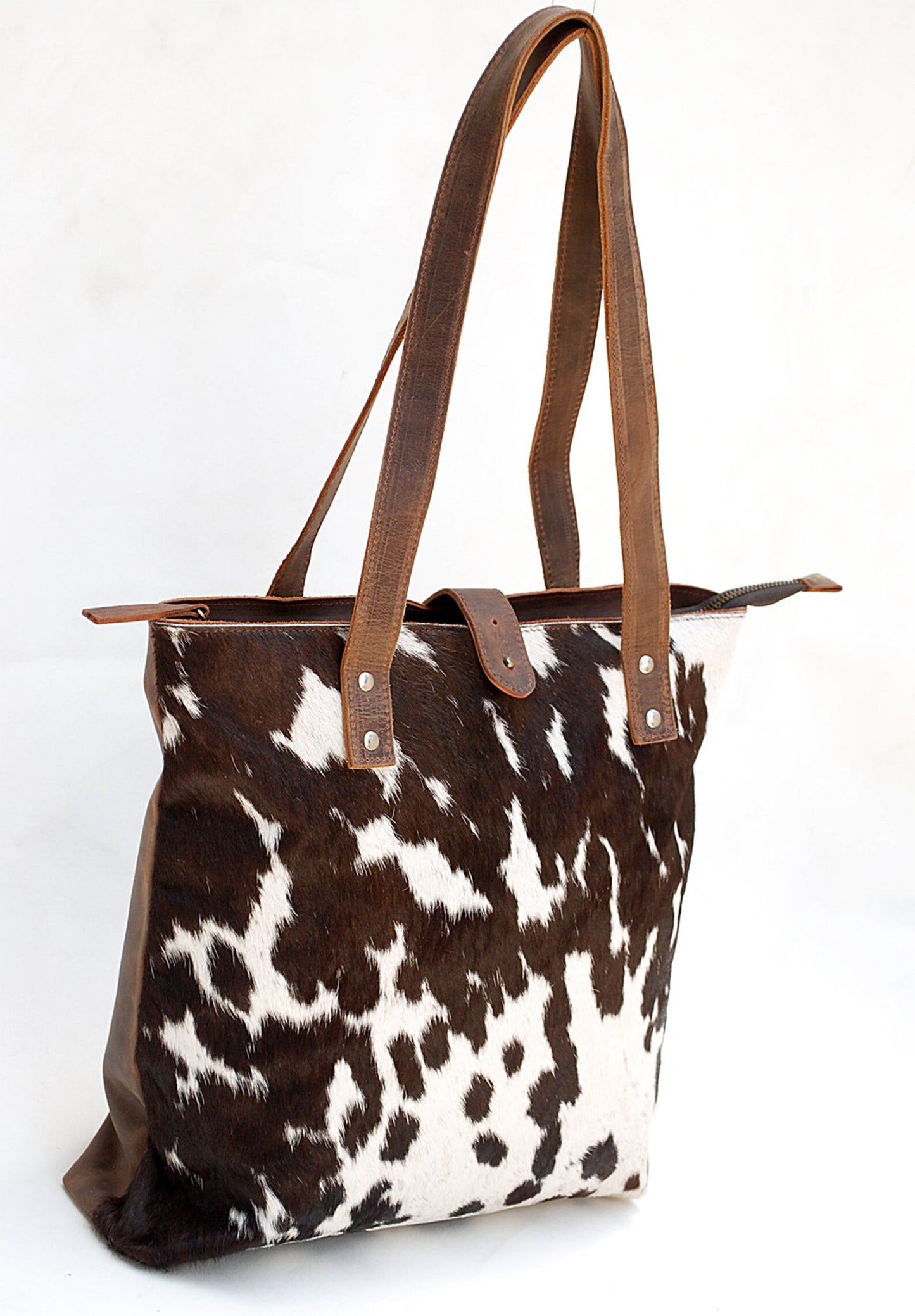 Large Natural Cowhide Ladies Tote Bag