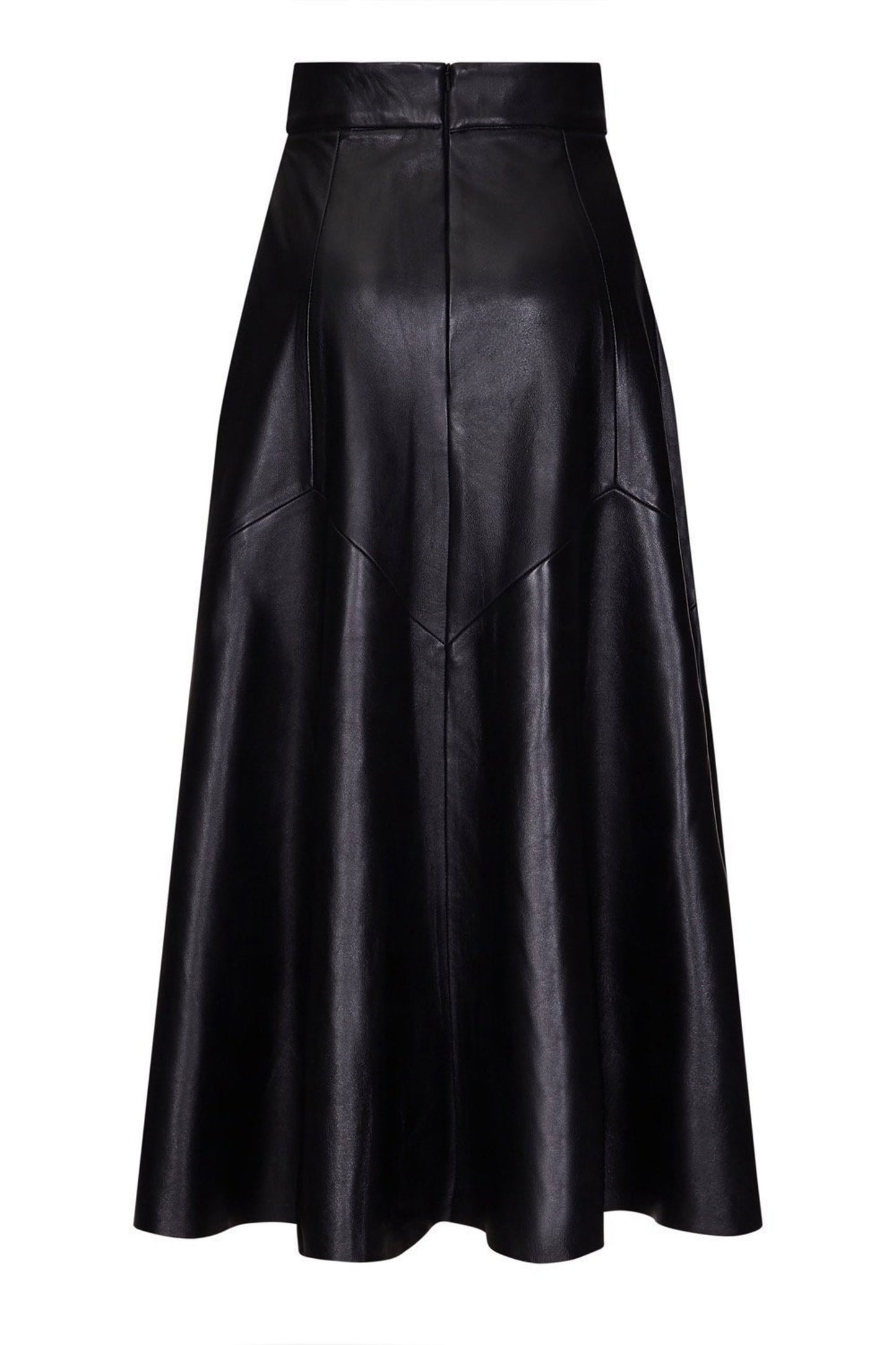 Maxi Style Genuine Leather Skirt