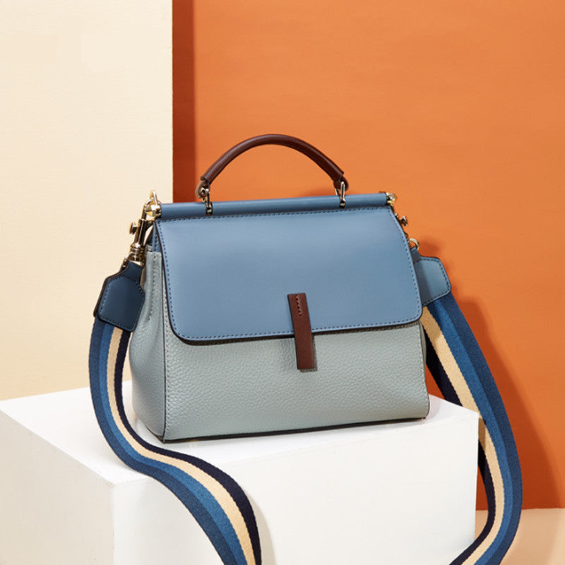 Shoulder bag women leather crossbody handbag
