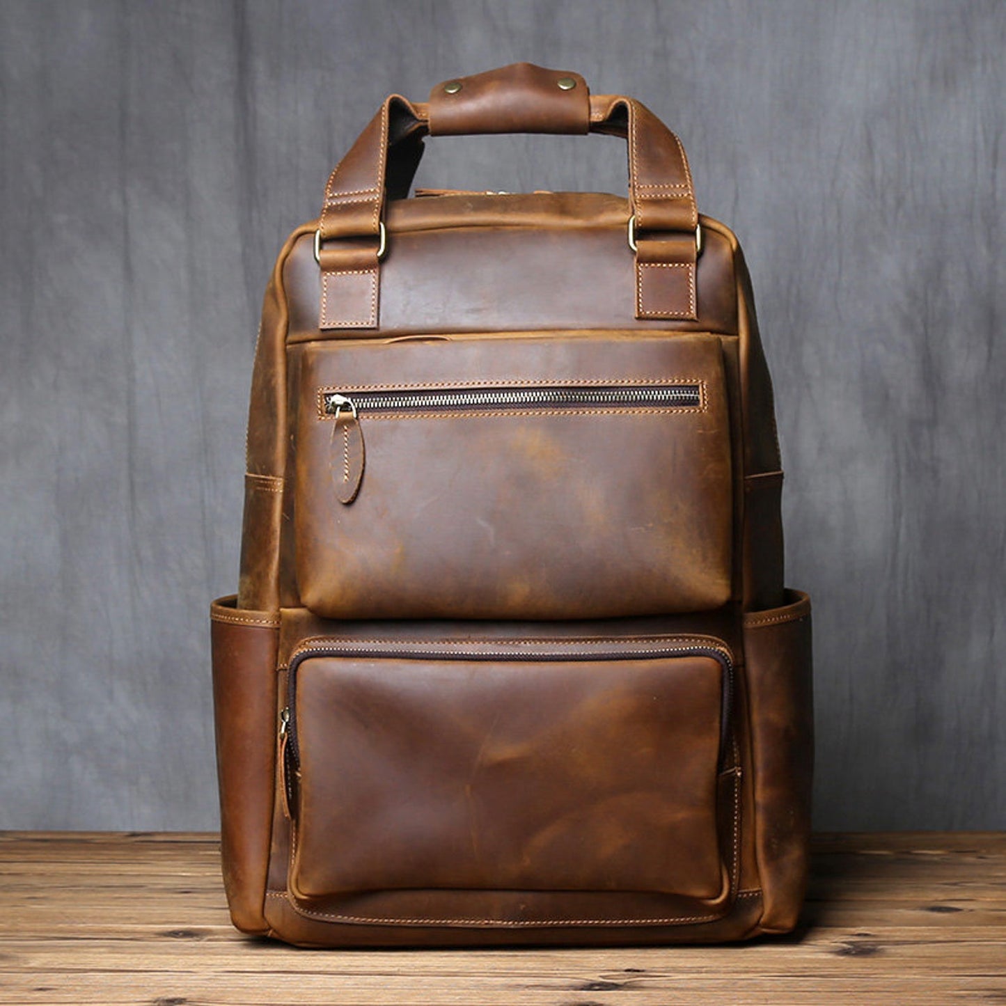 Handmade Genuine Leather Retro Style