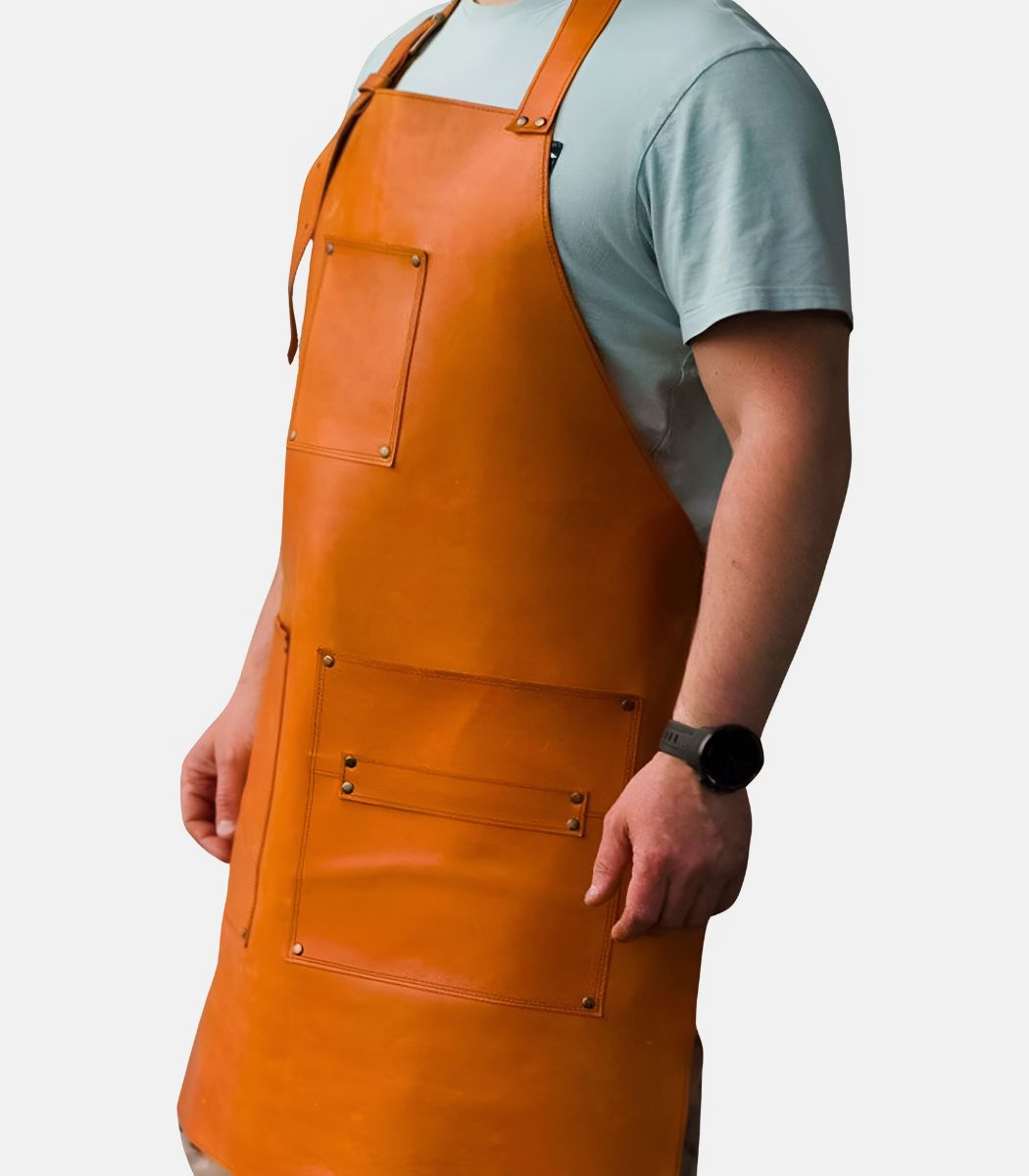 bar real leather aprons