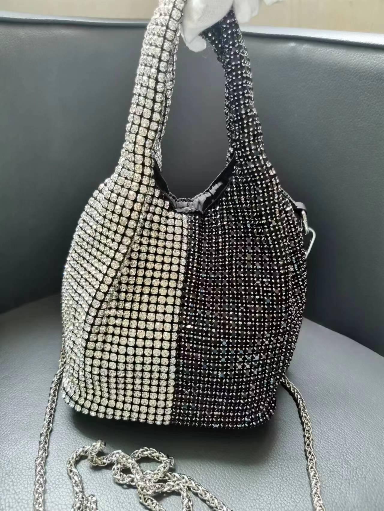 Bucket Bag Crossbody Shoulder Purse With Chain