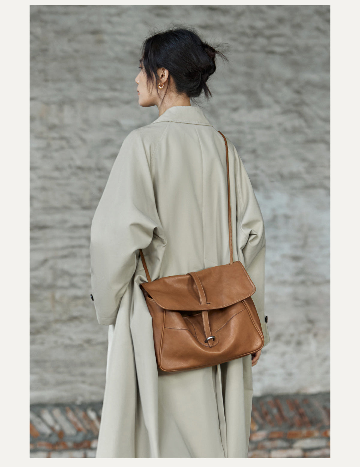 Women Real Leather Retro Shoulder Bag