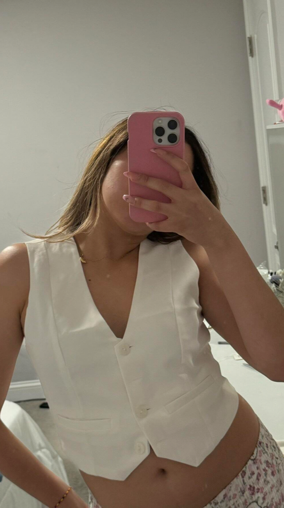 Women's Causal Vest Sleeveless Office Four Buttons