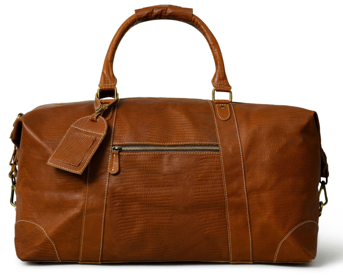 Genuine Full Grain Leather Duffle Bag for Men