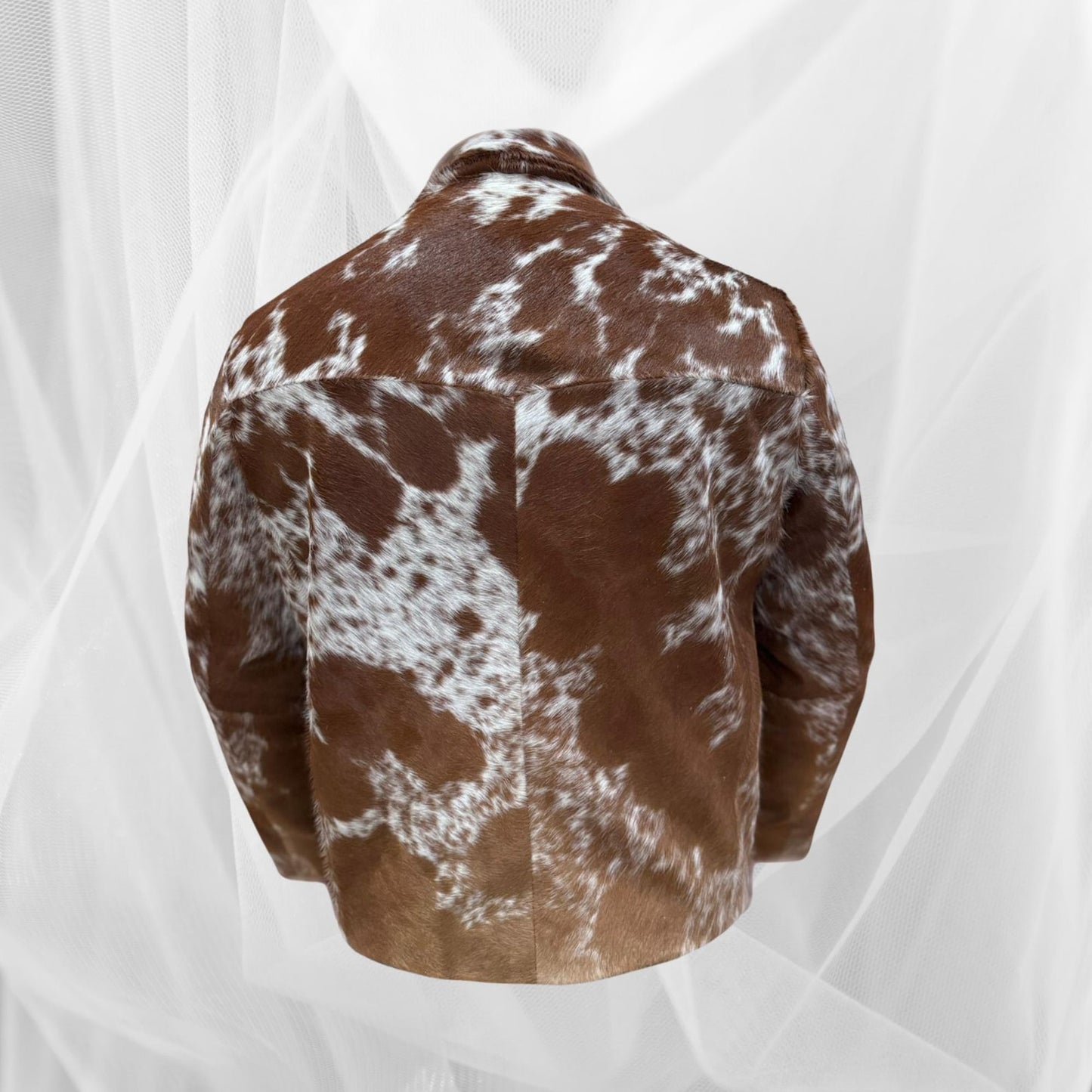 Cowhide Jackets Hair on Cow Skin Western Leather Jacket