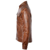 Brown Handmade Distressed Biker Leather Jacket