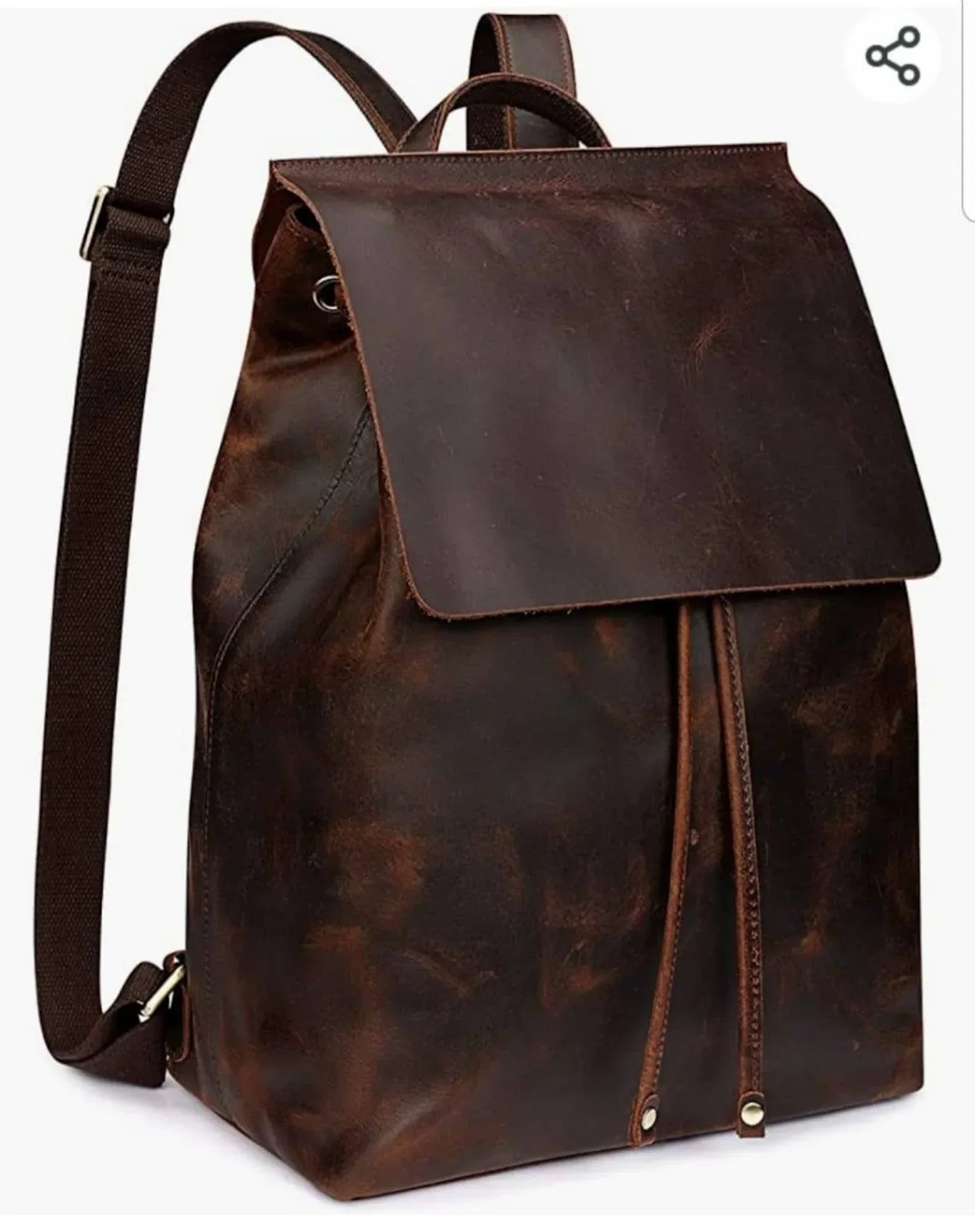Handmade Leather Backpack Women