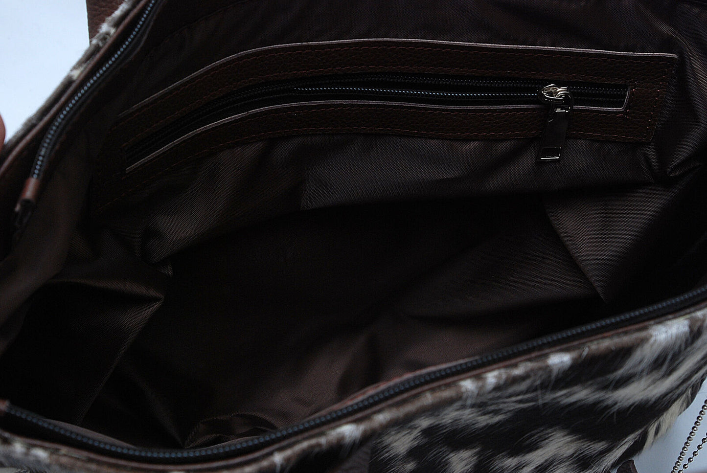 Exotic Natural Cowhide Tote Purse
