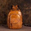 Real Leather Retro Mini Backpack