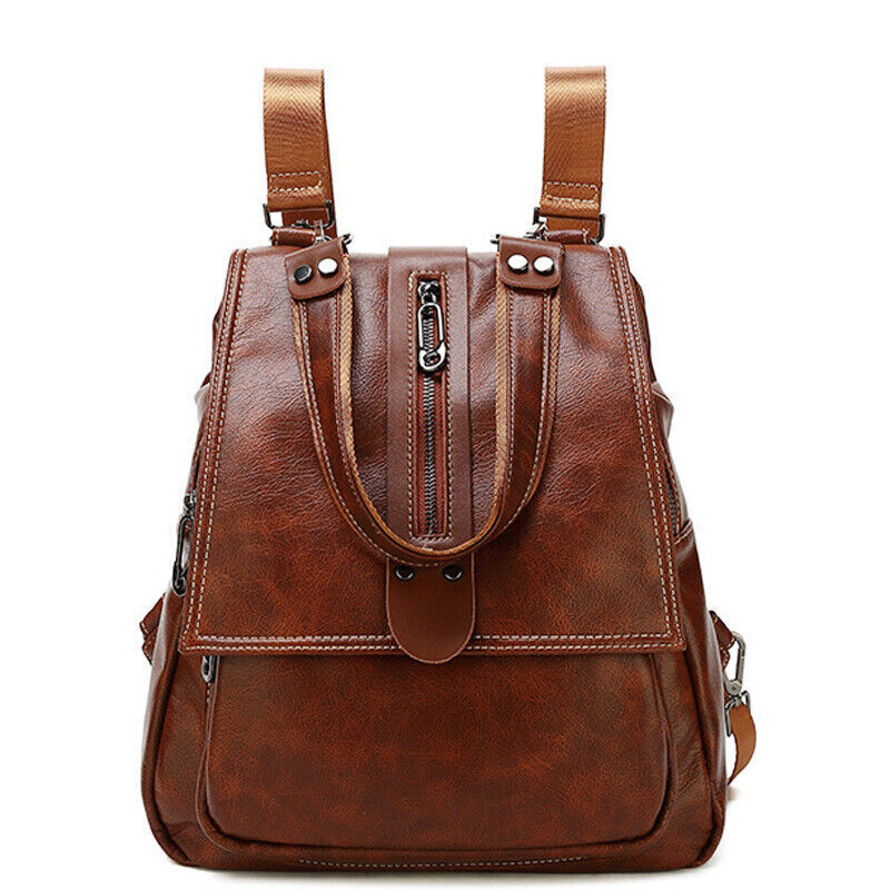 Genuine leather backpack for women