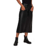 Women Genuine Maxi Leather Skirt