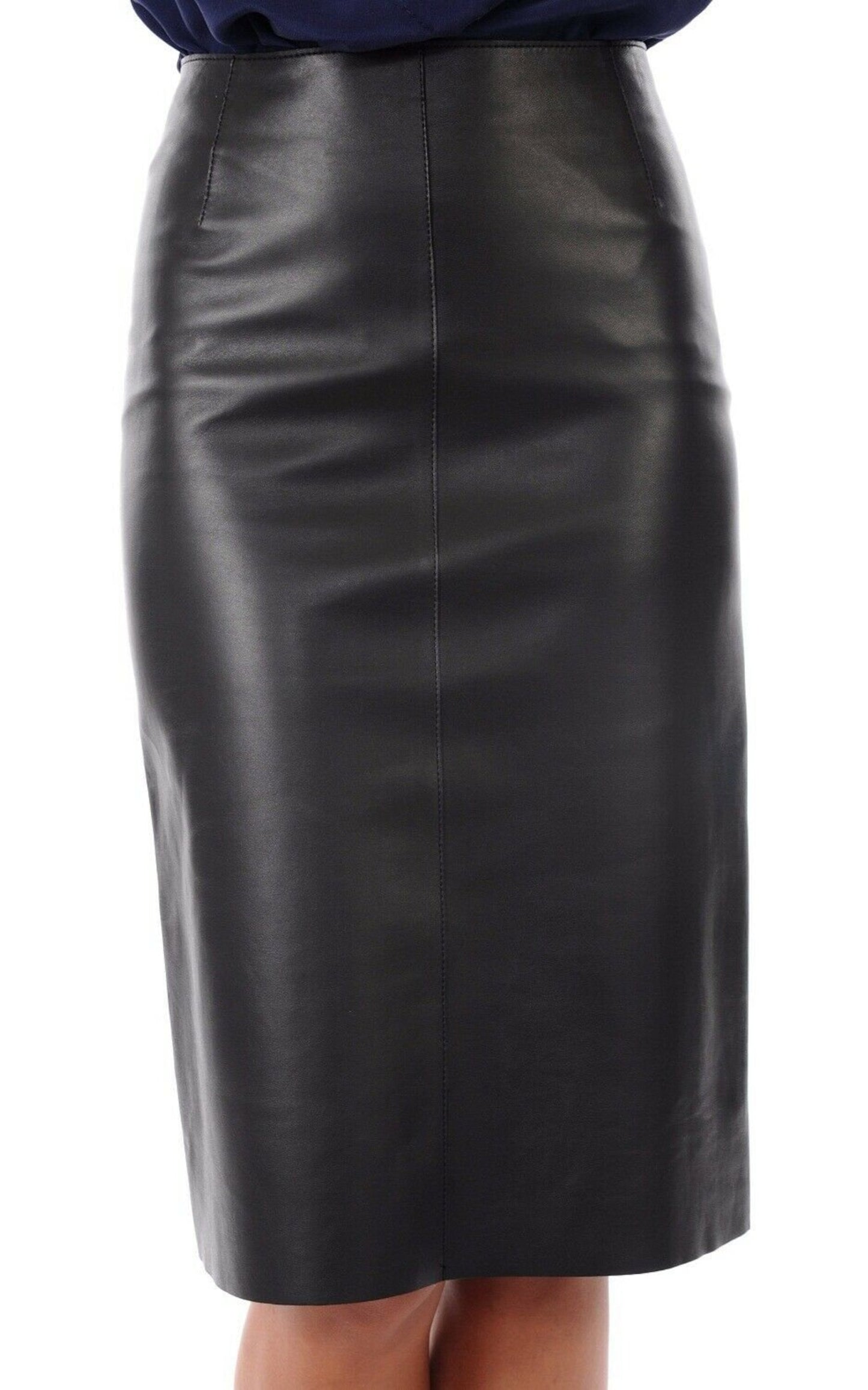 Genuine Leather Knee Size Skirt