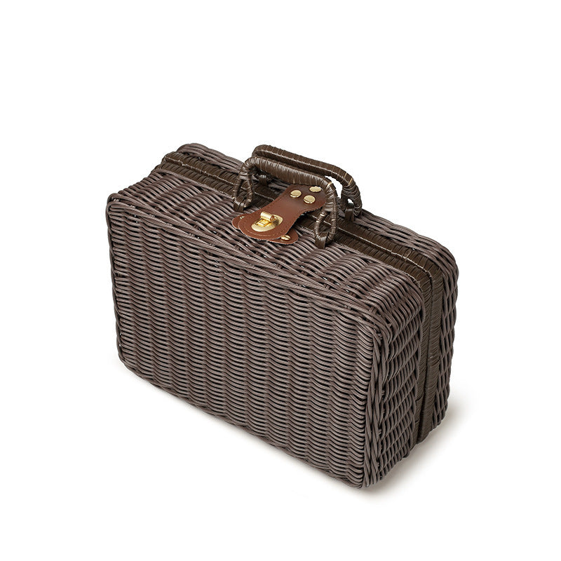 Rattan Woven Handheld Basket