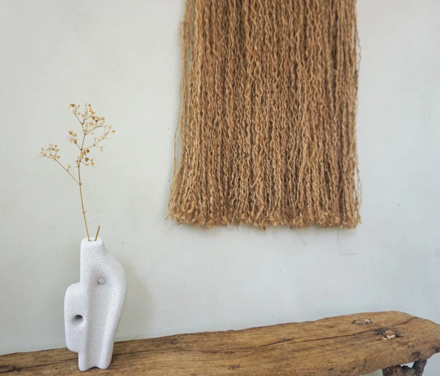 Wabi Sabi Jute Wall HangingHandmade Mediterranean Wall Decor
