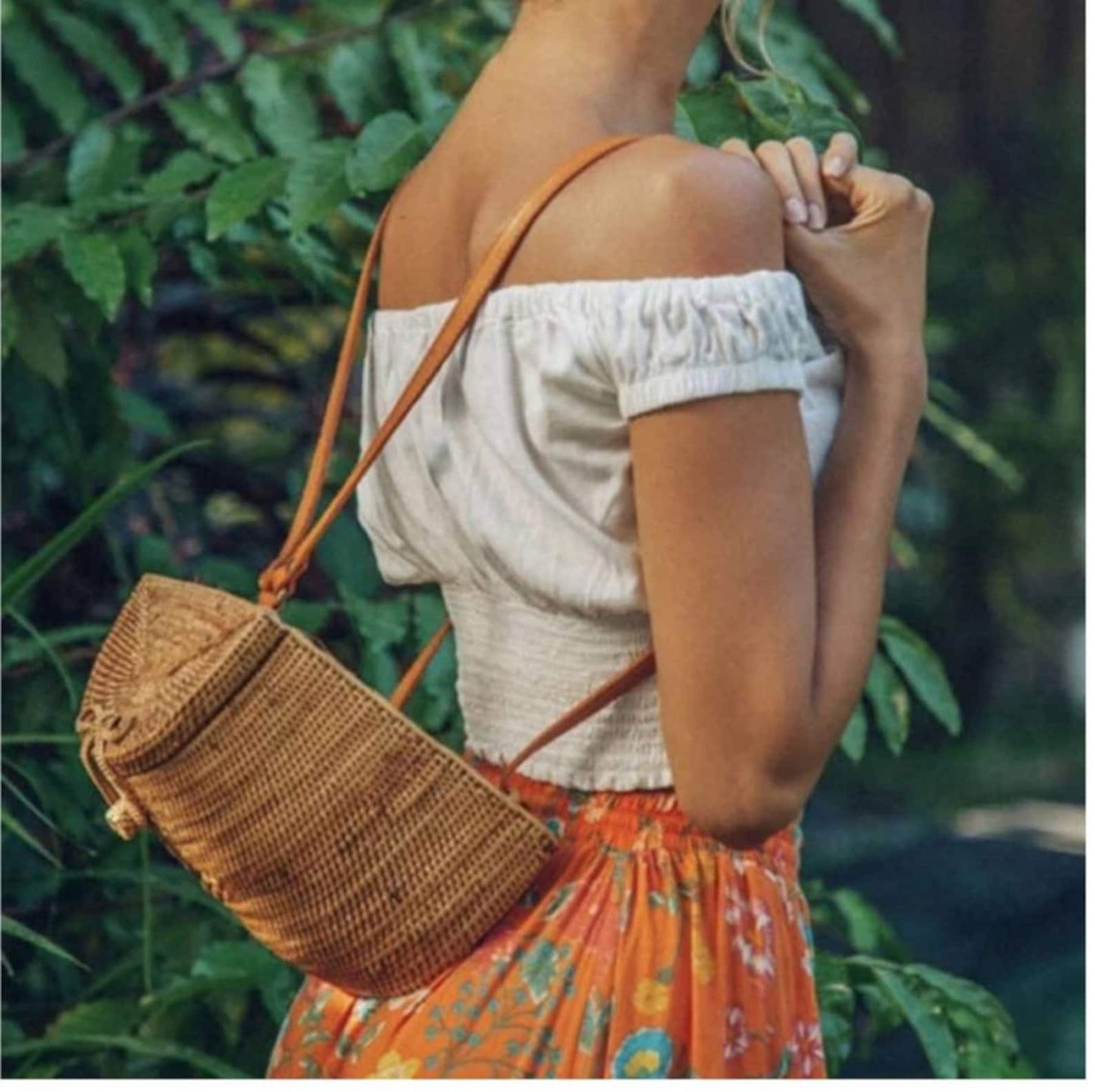 rattan backpack handmade
