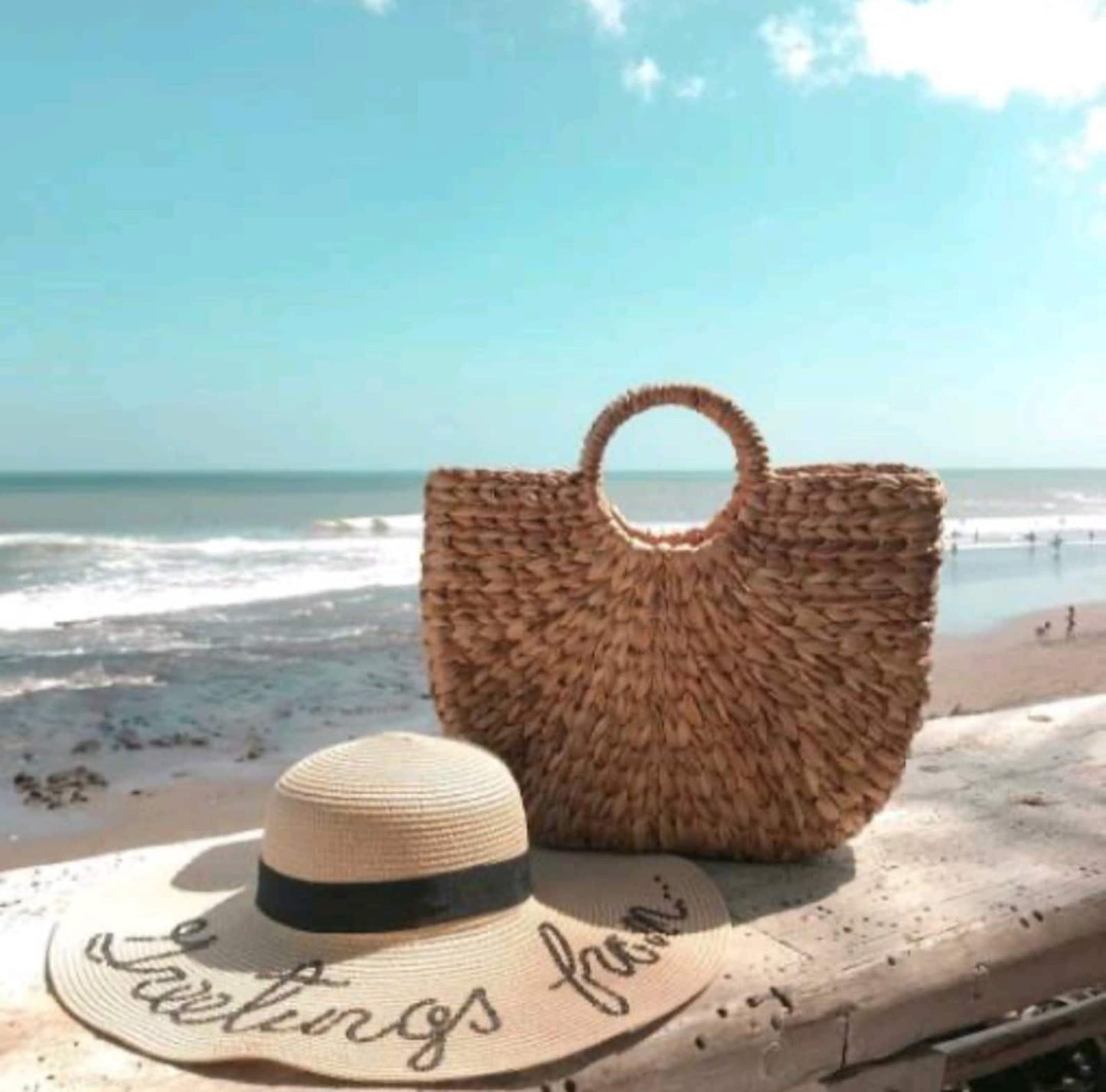 Large Straw Shoulder Bag