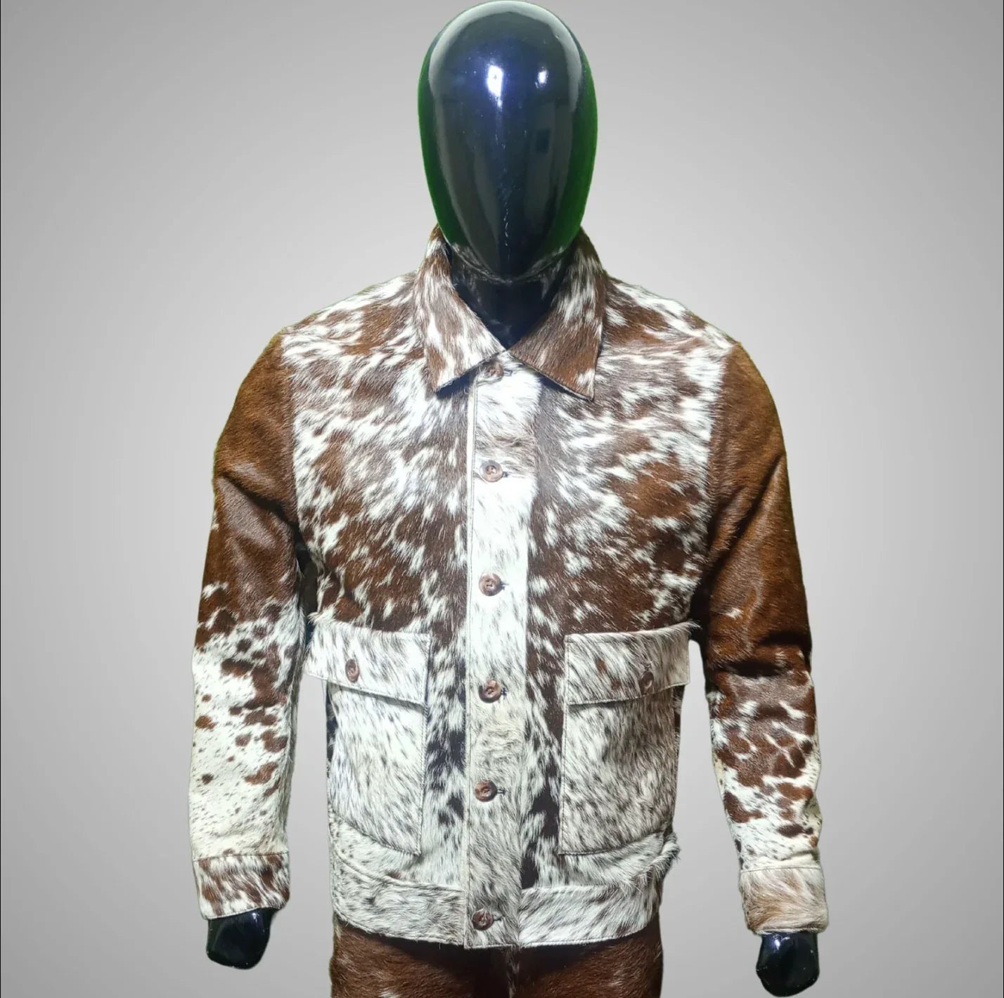 Speckled Tricolor Cowhide Jackets