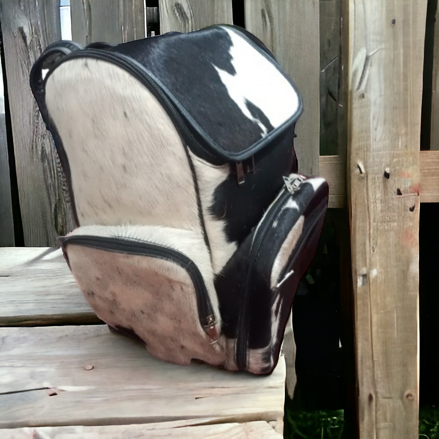 Natural Cowhide Laptop Backpack