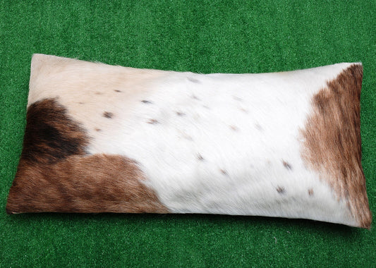 Brown Tan Cowhide Lumber Pillow Cover