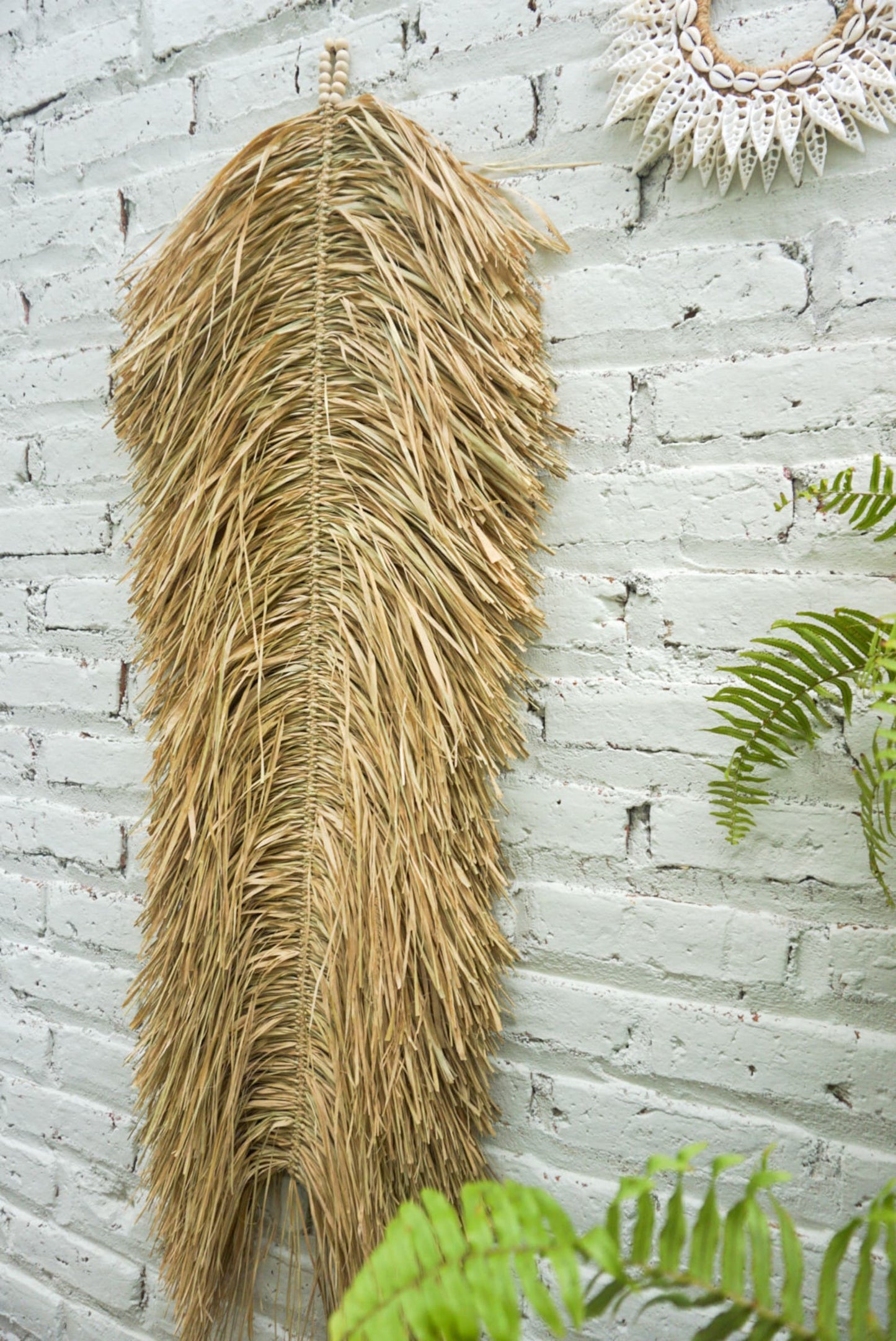 Bali Art seagrass natural wall hanging