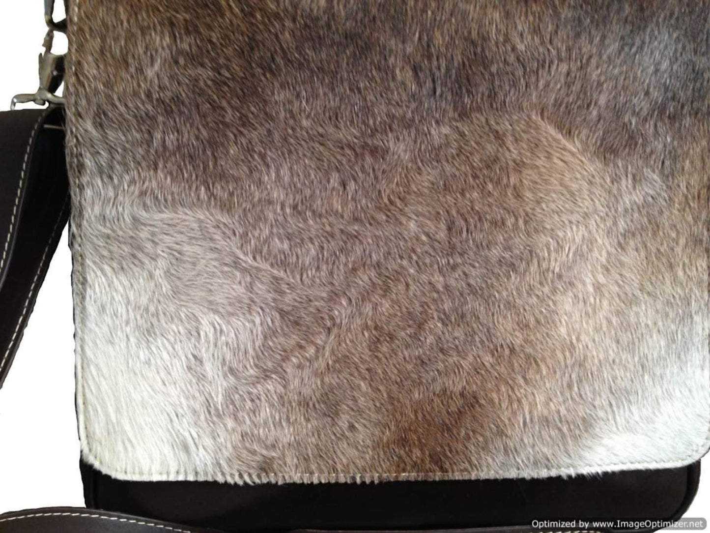 Real Natural Cowhide Crossbody Purse