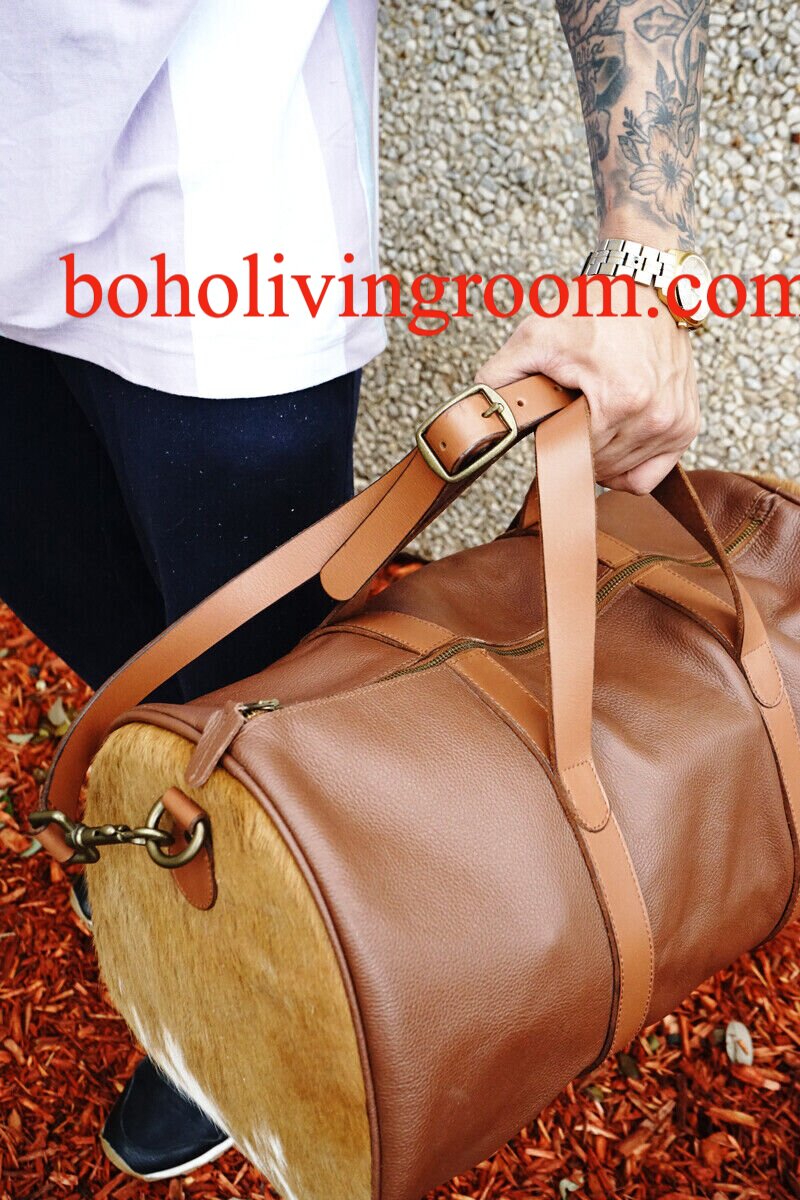 Large Cowhide Travel Purse