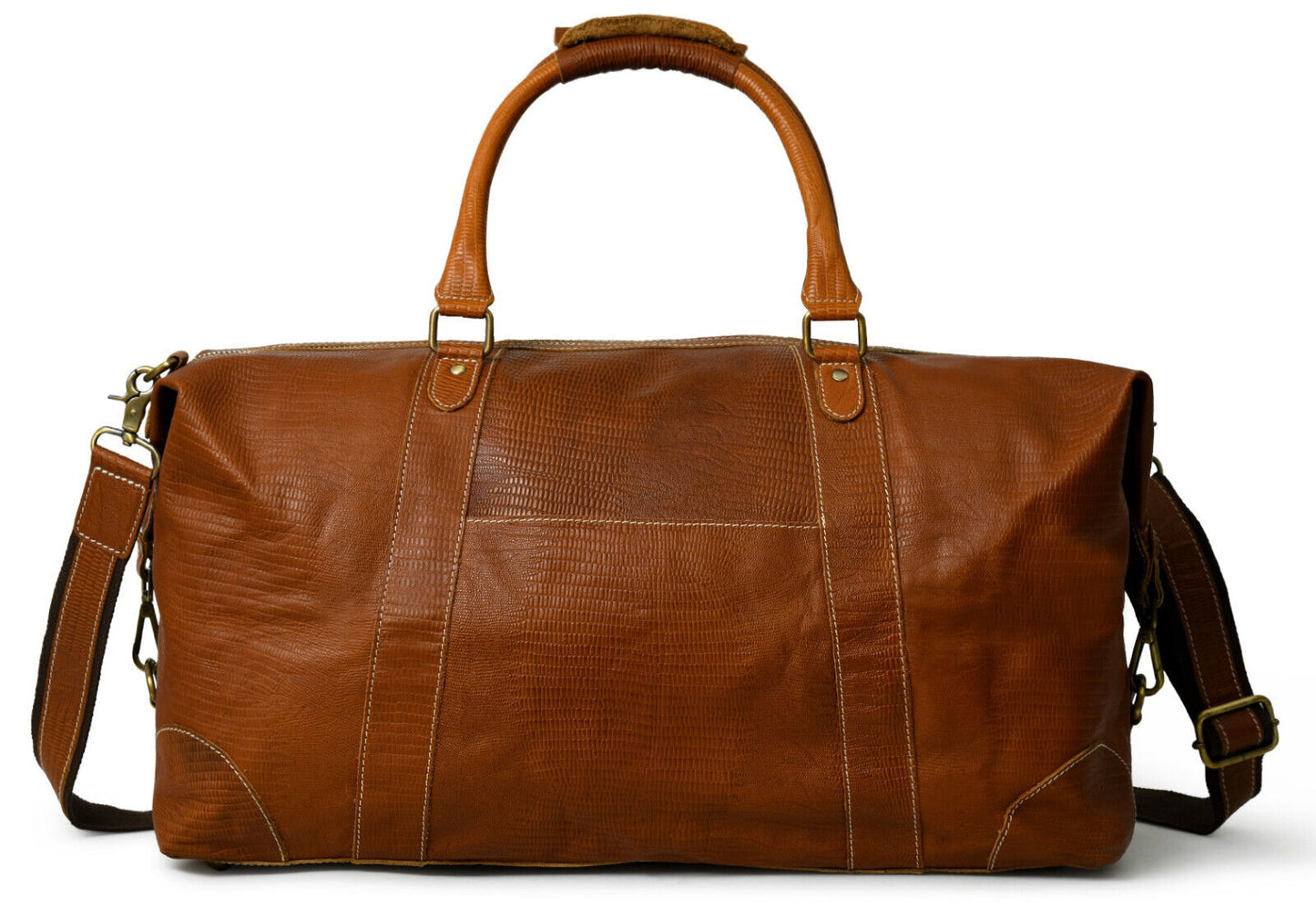 Genuine Full Grain Leather Duffle Bag for Men