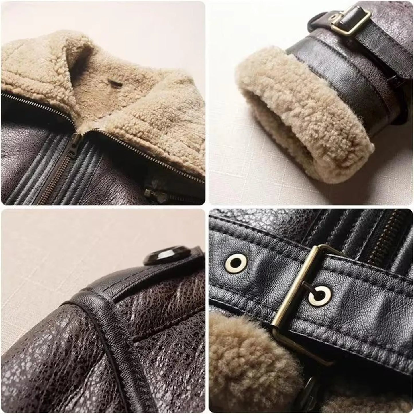 Women's Lambskin Leather Aviator Bomber Jacket
