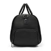 Black Leather duffle bag with shoe compartment