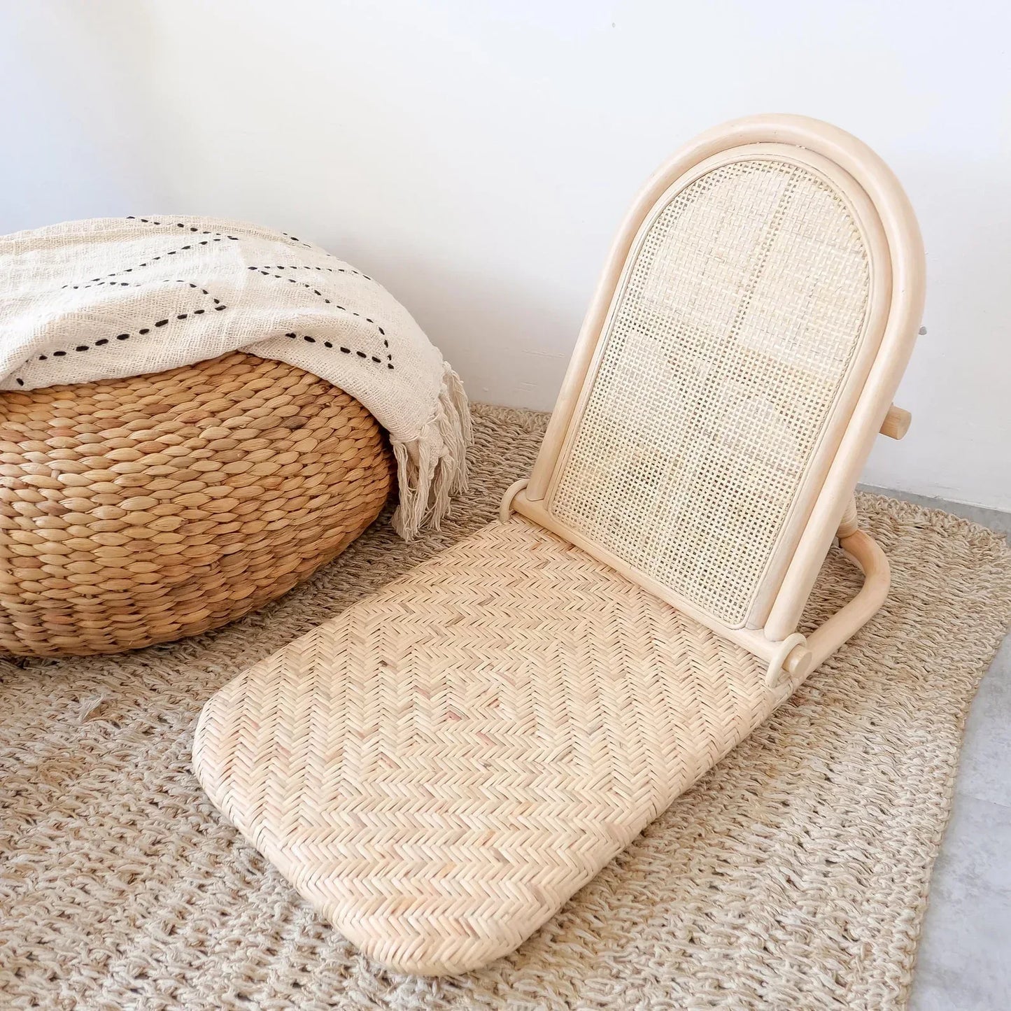 Rattan foldable chair portable beach chair