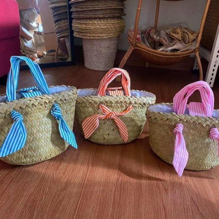 Handwoven Seagrass Rattan Handbag