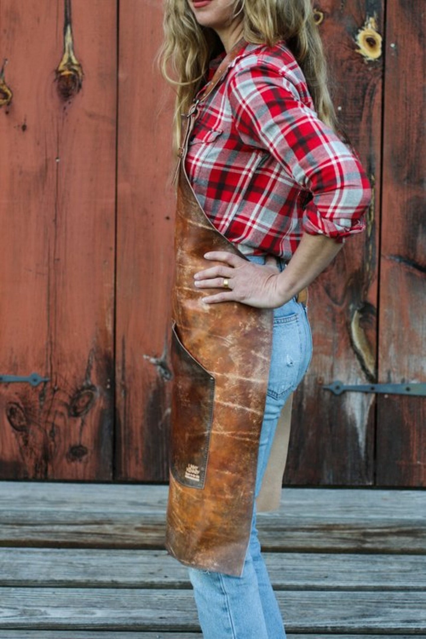 Real Leather Unisex Apron