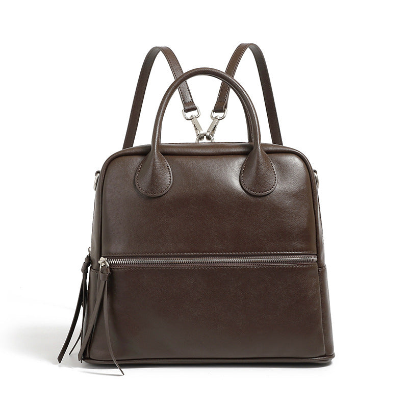 Leather Backpack Women Genuine Cowhide