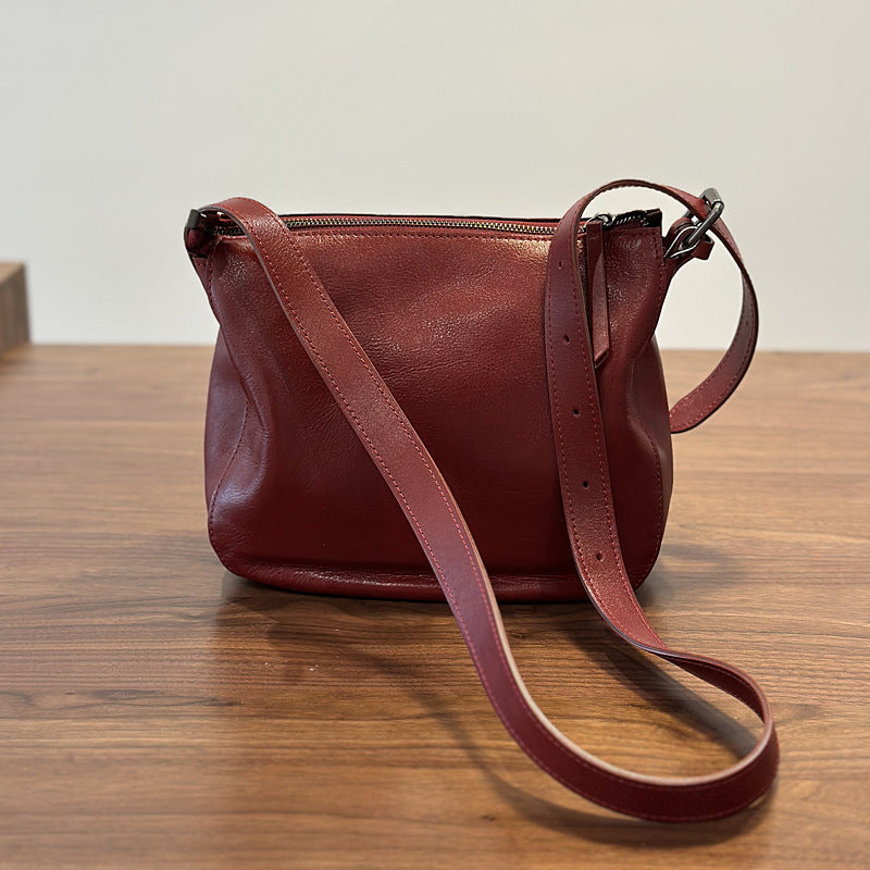 Women Genuine Leather Office Messenger Bag