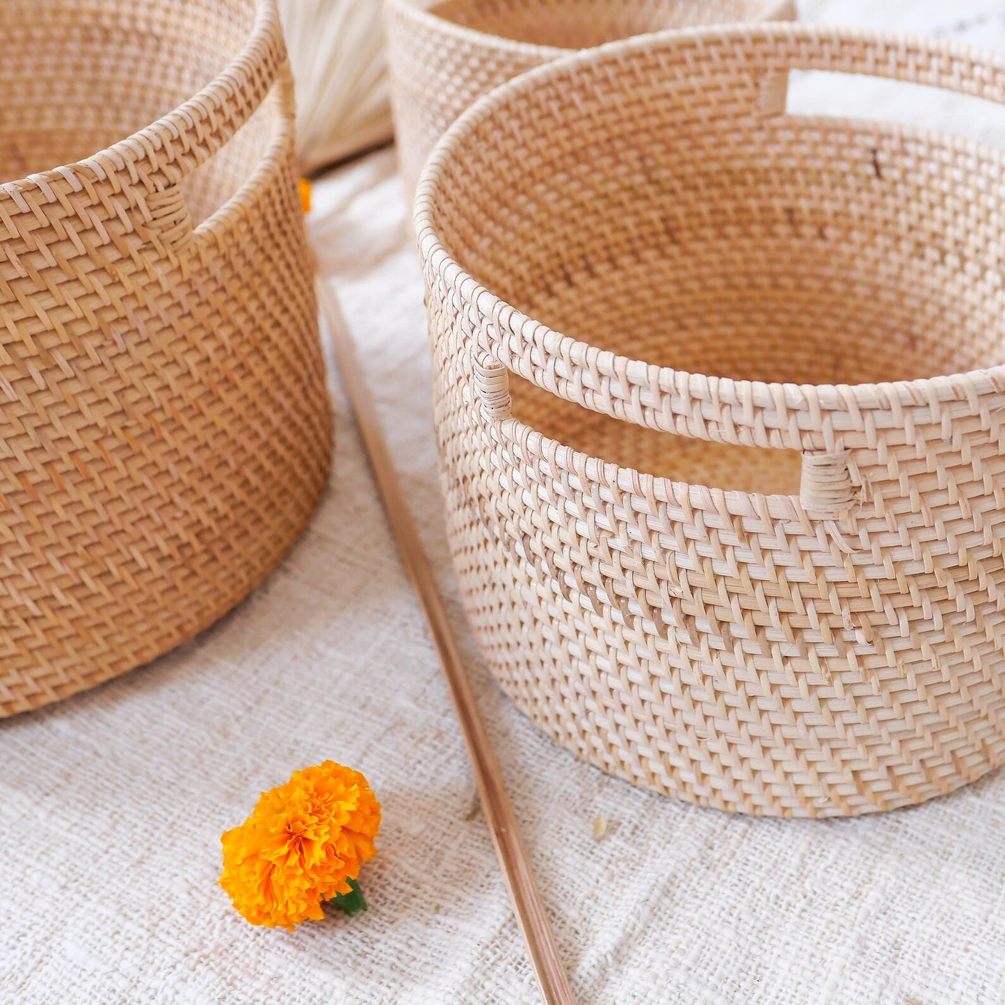 Wicker Storage Rattan Decorative Baskets