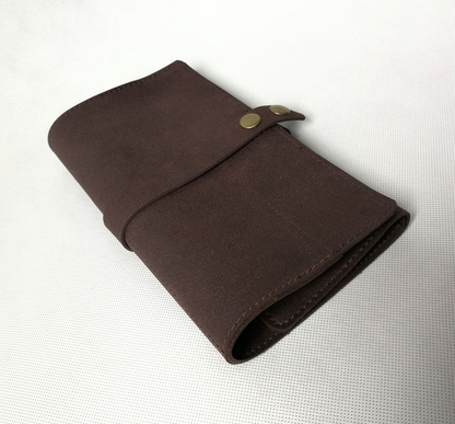 Best leather pencil case roll zipper