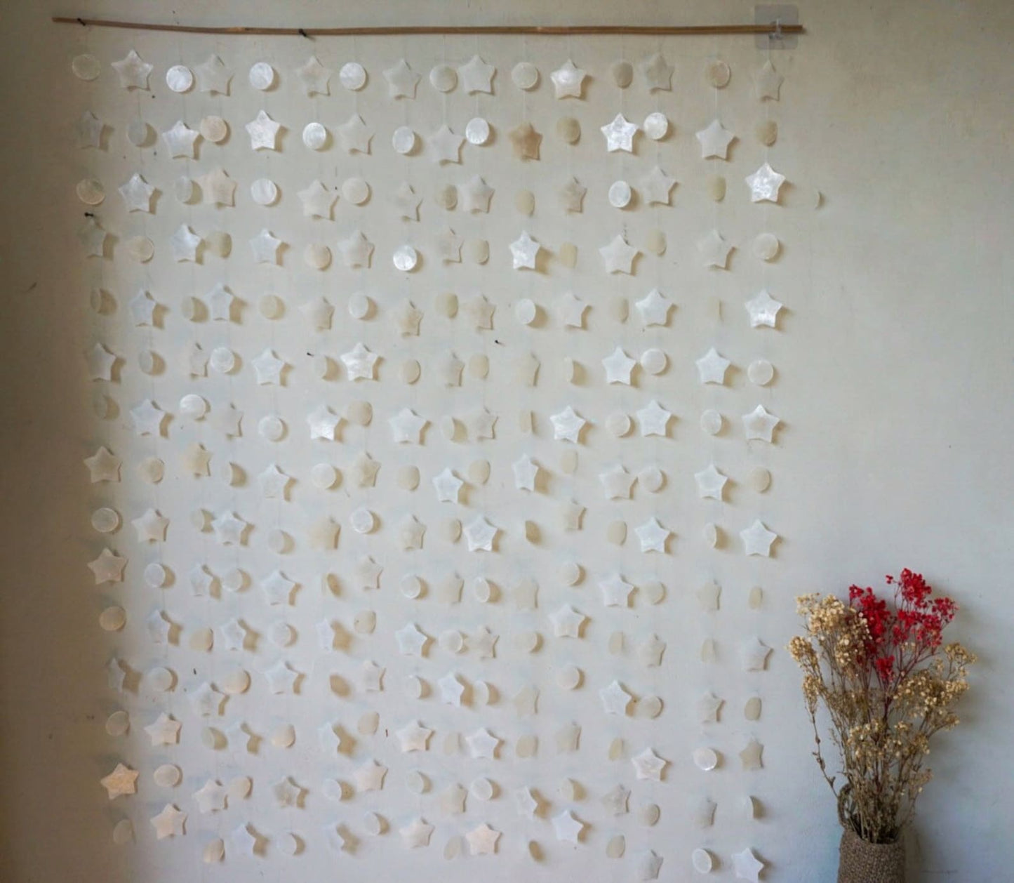 White capiz shell Wall Hanging Nursery Christmas