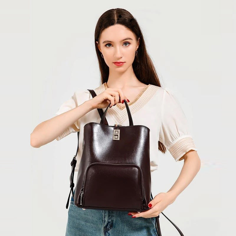 leather backpacks purse for women