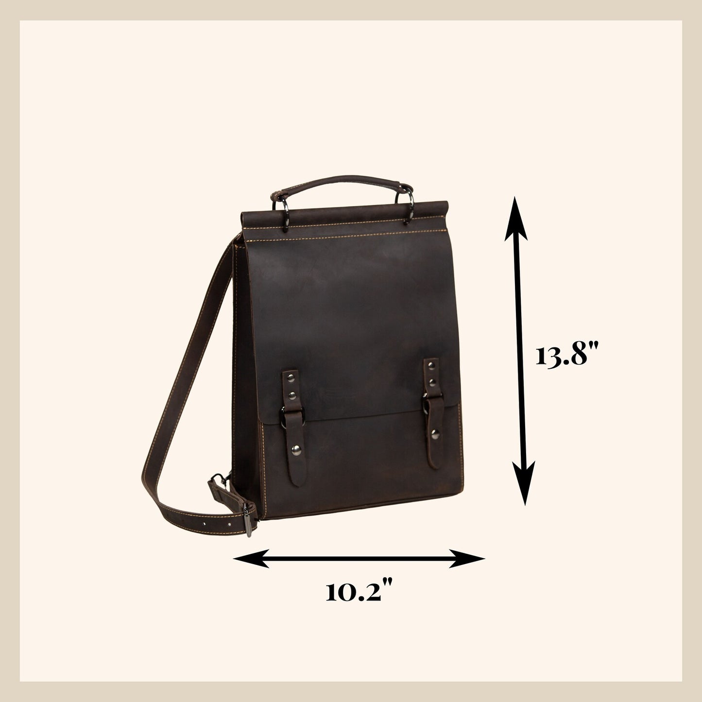Genuine Leather Professional Backpack