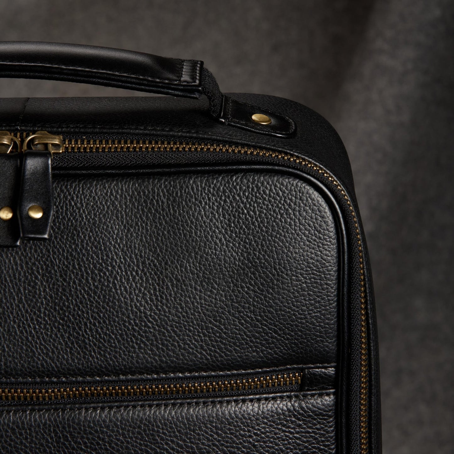 Exotic Real Black Leather Backpack