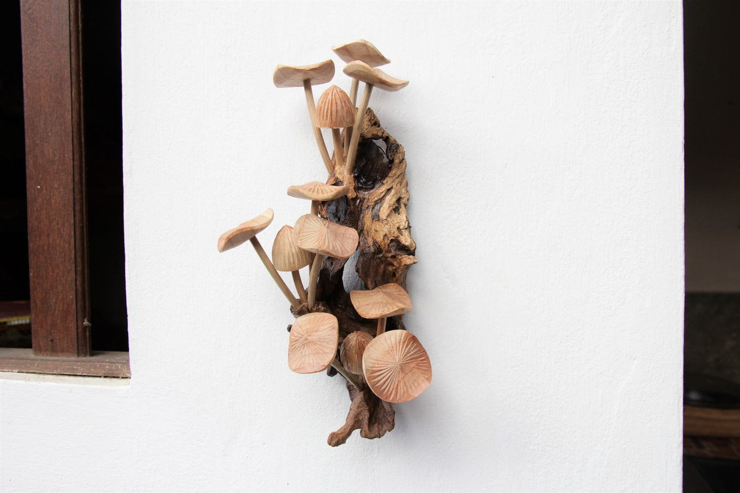 Wooden Mushroom Wall Decoration