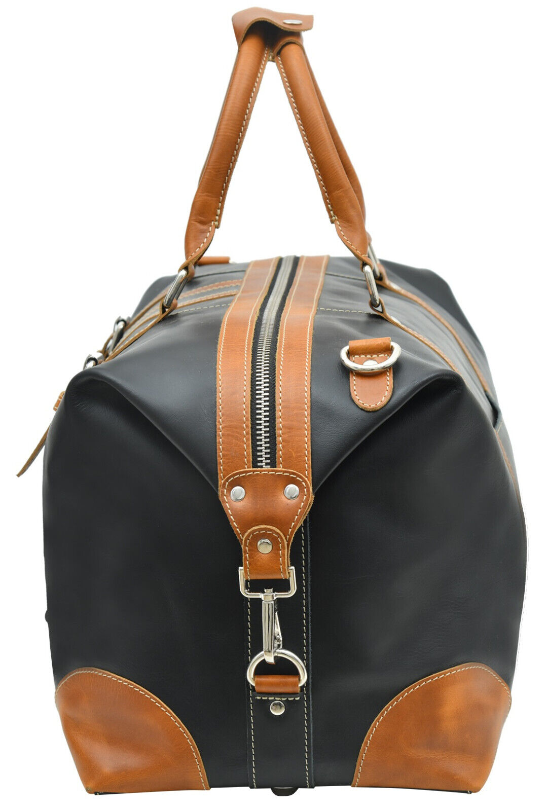 Genuine Leather Travel Duffel Bag Cowhide Weekender